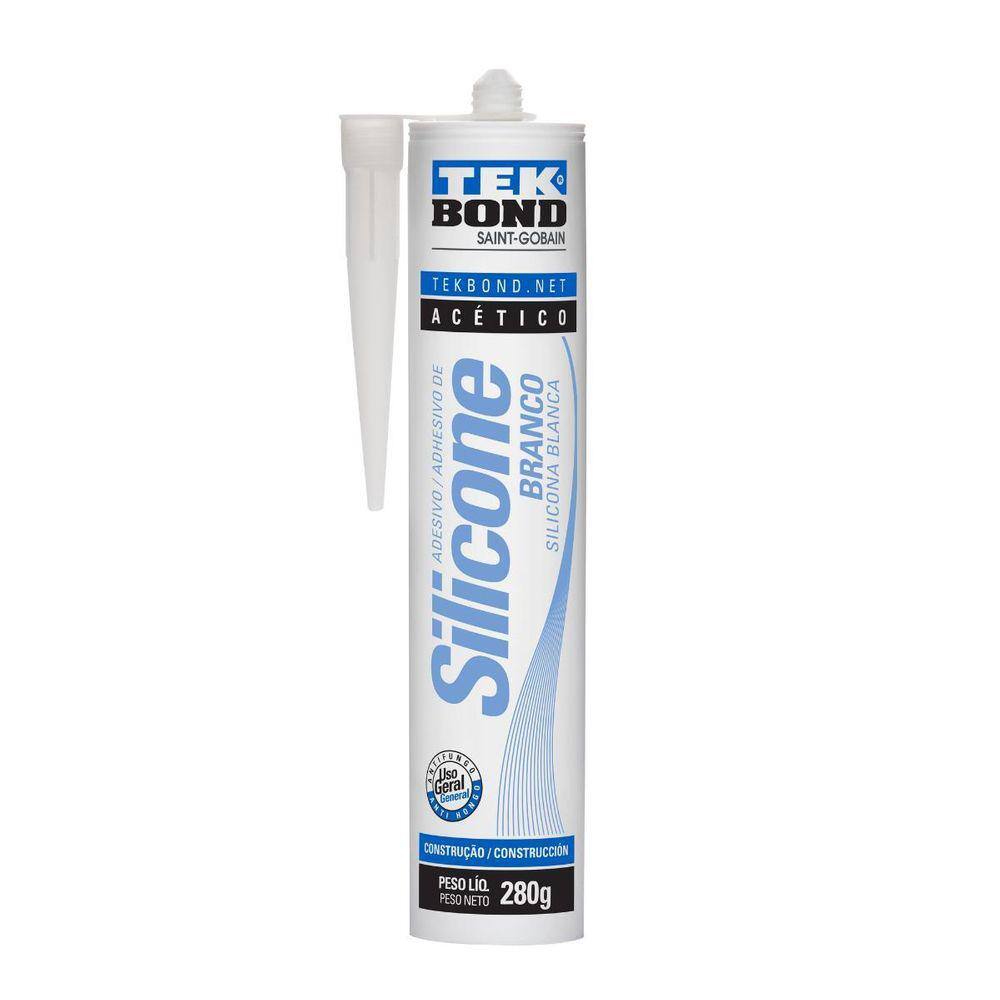 Silicone Branco Tekbond - Selante Tixotrópico - Uso Geral
