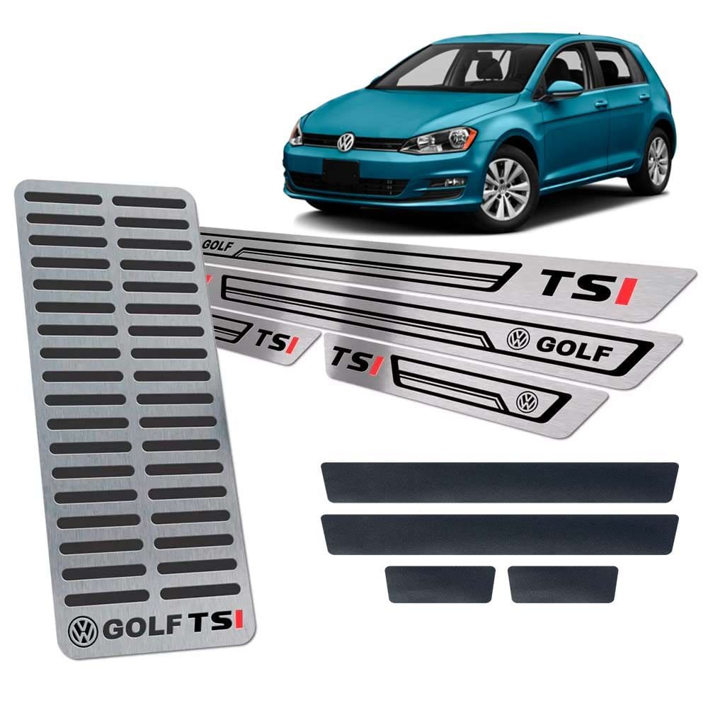 Descanso + Soleira Vinil Golf Tsi 2014/2019 I Preto