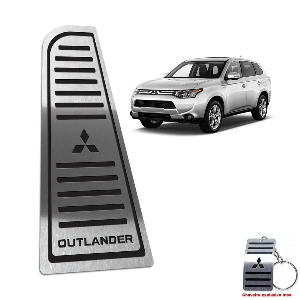 Descanso De Pé Em Aço Inox Outlander 2014 A 2017 Preto