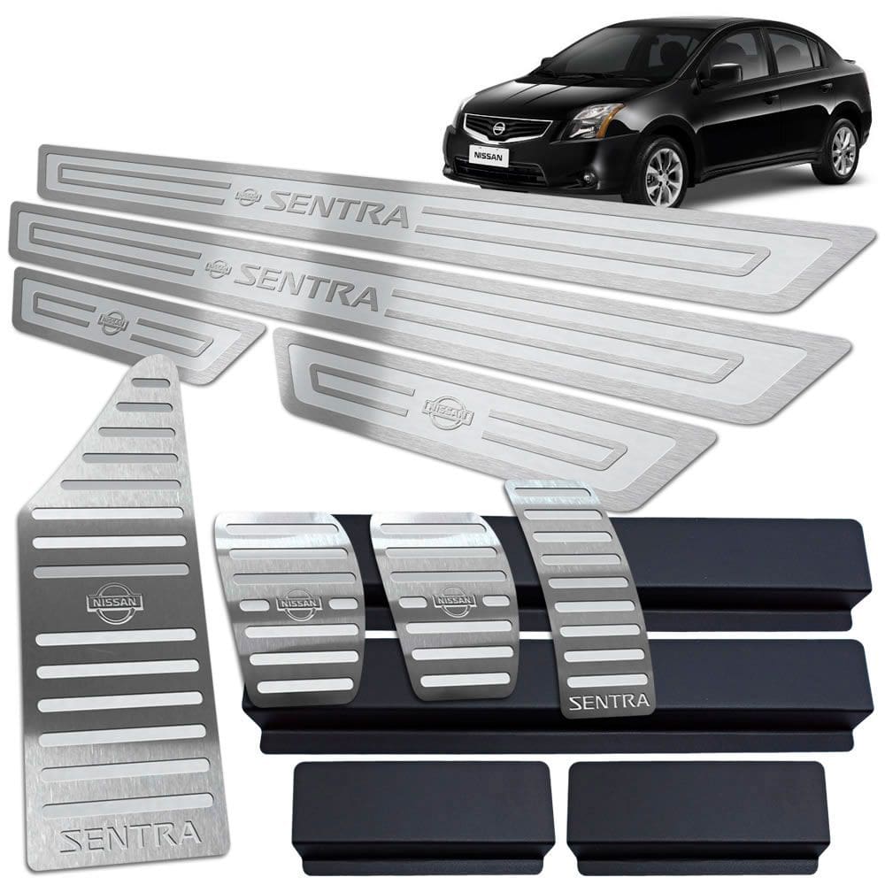 Descanso Pedaleira Manual Soleira Sentra 2008/2013 Prata AR