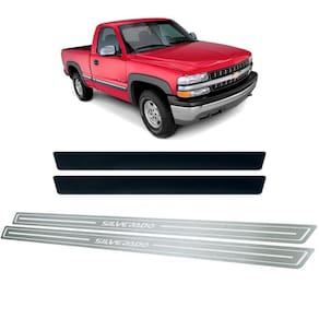 Soleira + Vinil Chevrolet Silverado 1991 Até 2004