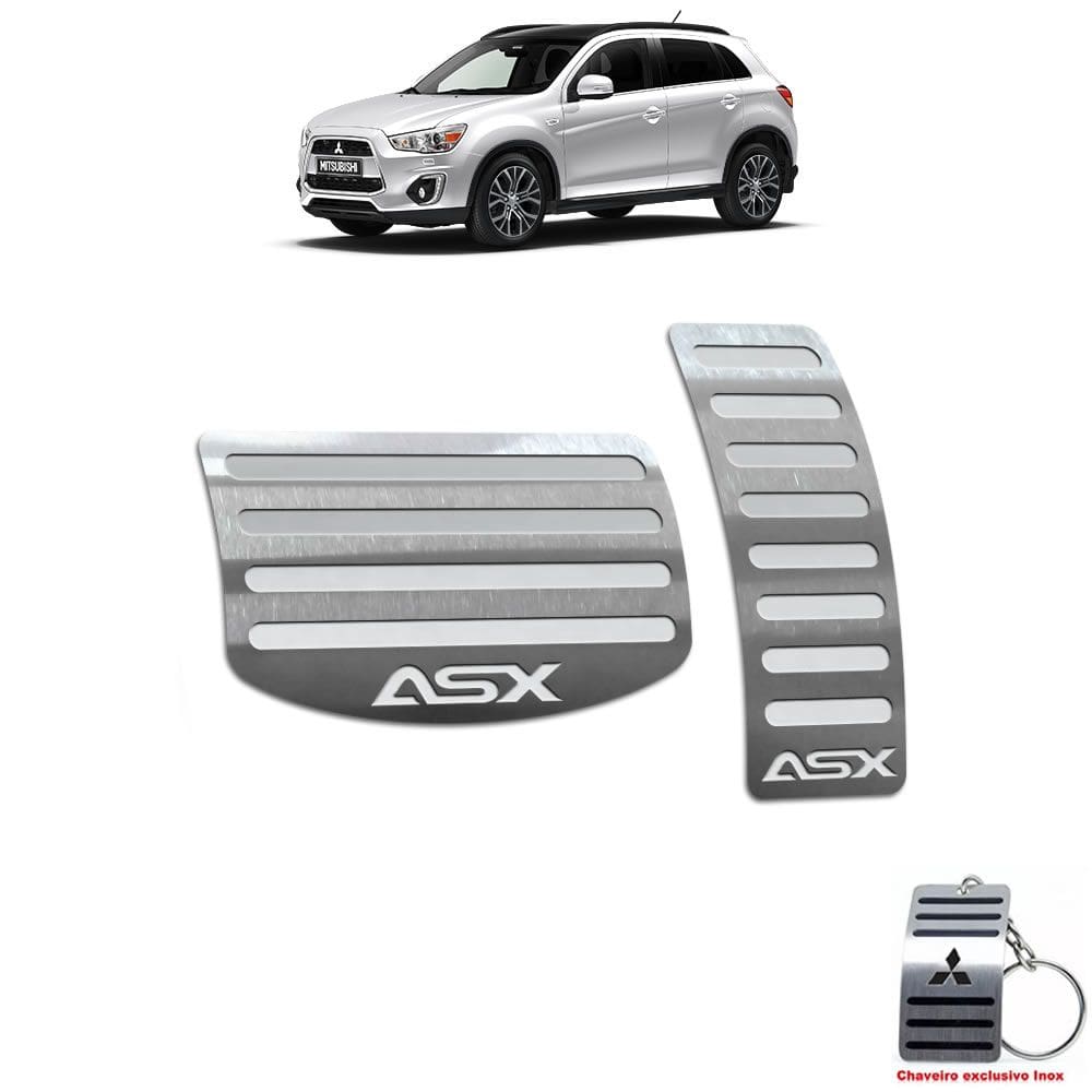 Pedaleiras Aço Inox Asx 2011/2017 Automático Prata