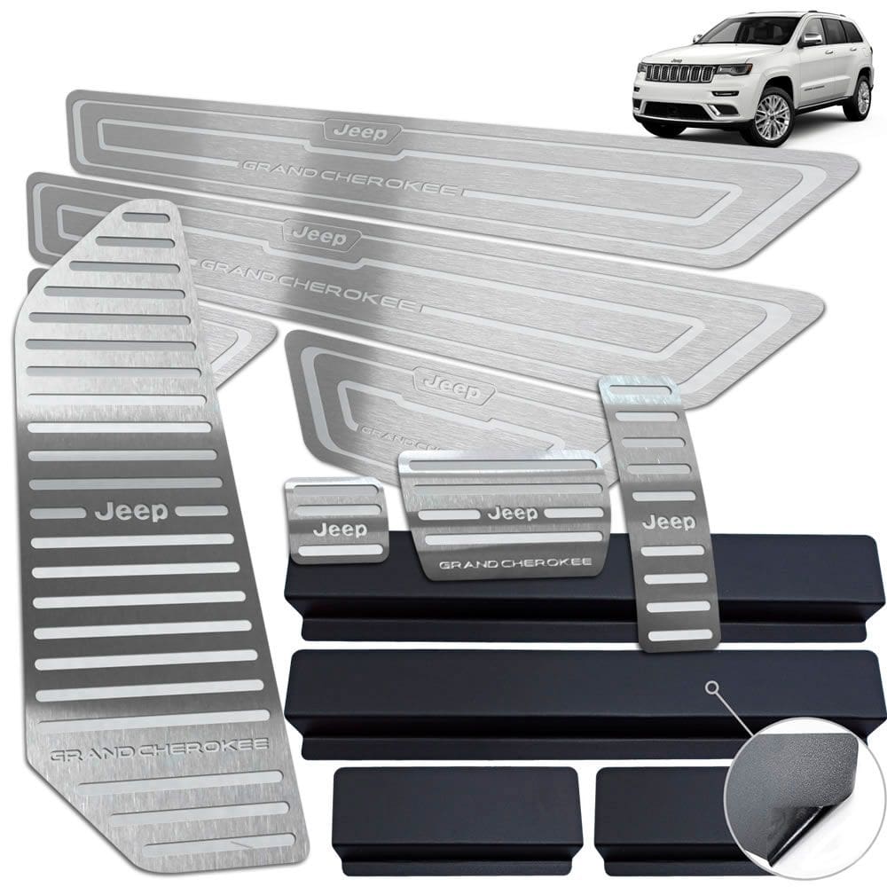 Pedaleira Soleira Descanso Prata Grand Cherokee 2013 A 2018