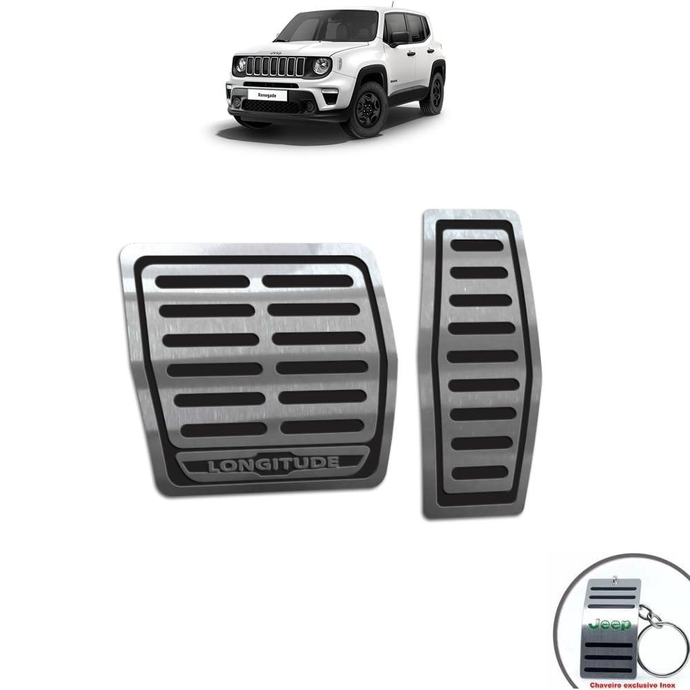 Pedaleira Automático Jeep Renegade Longitude Preto