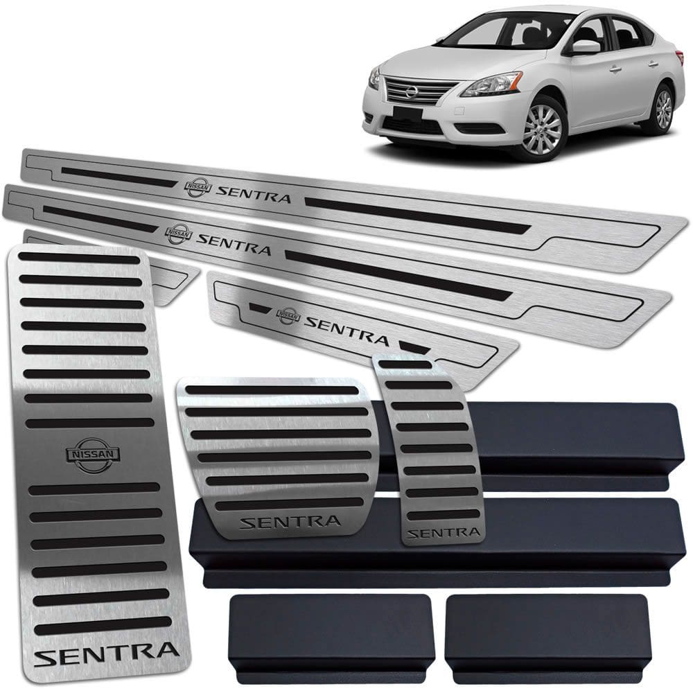Soleira Pedaleira Descanso Sentra 2014/2016 Auto Preto BR