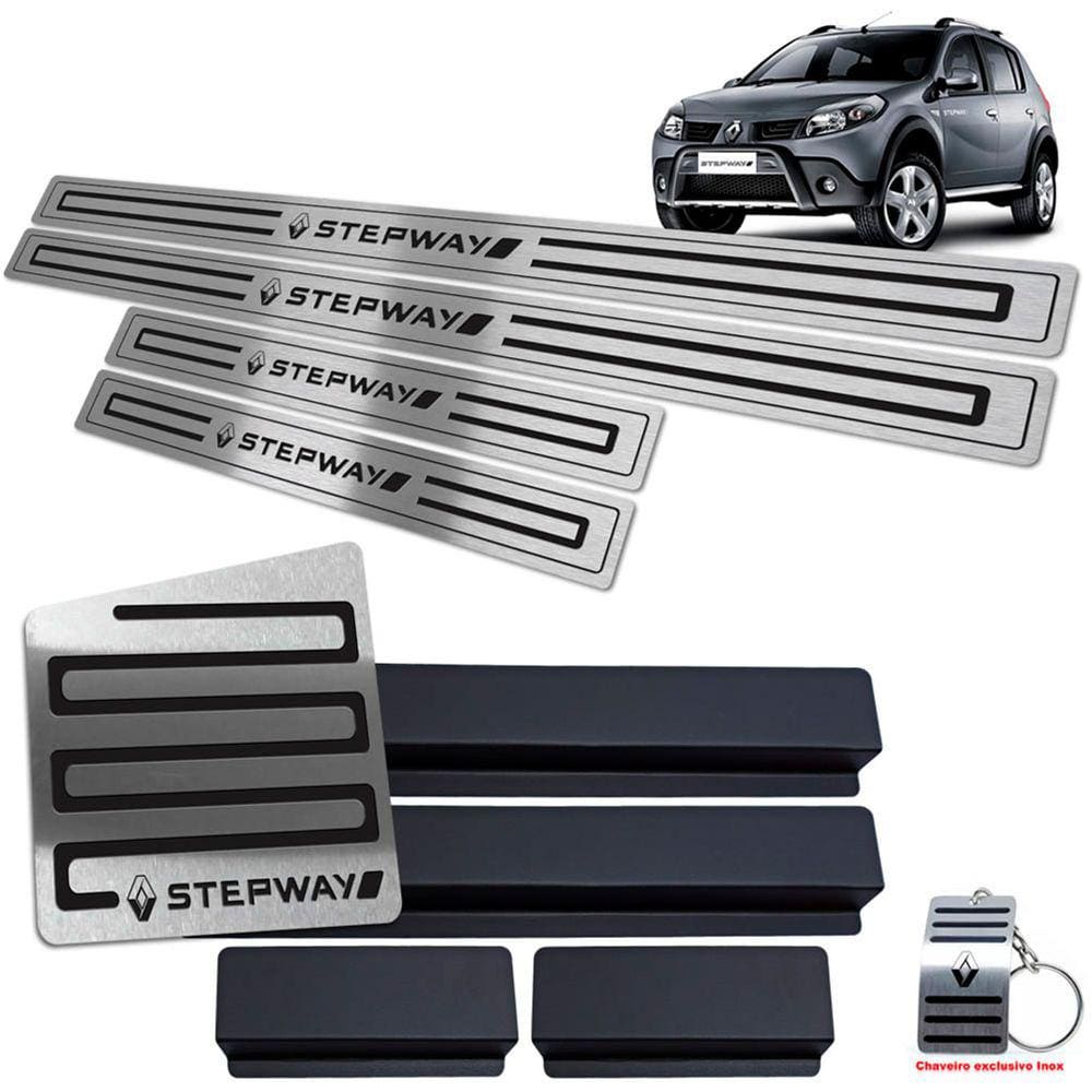 Descanso E Soleira Sandero Stepway 2008/2013 Preto BR