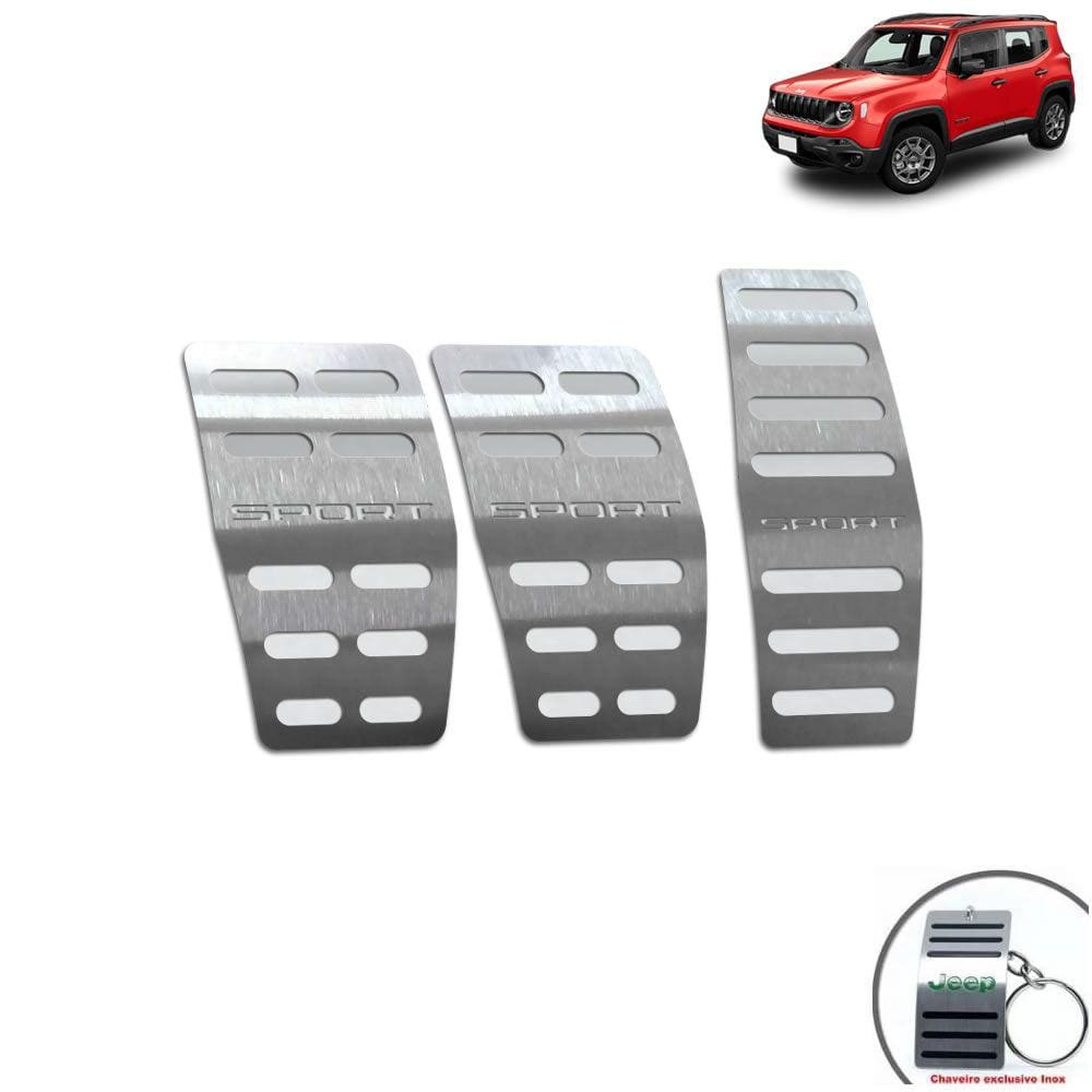 Pedaleira Manual Jeep Renegade Sport Prata