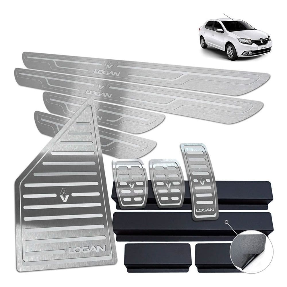 Descanso Pedaleira Soleira Logan 2020 Prata BR Manual