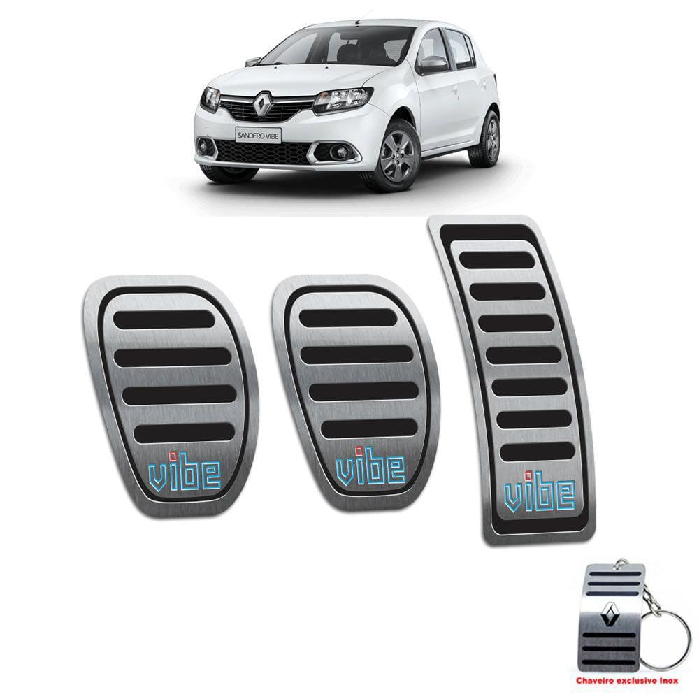 Pedaleira Manual Renault Sandero Vibe 2018 2019 Preto