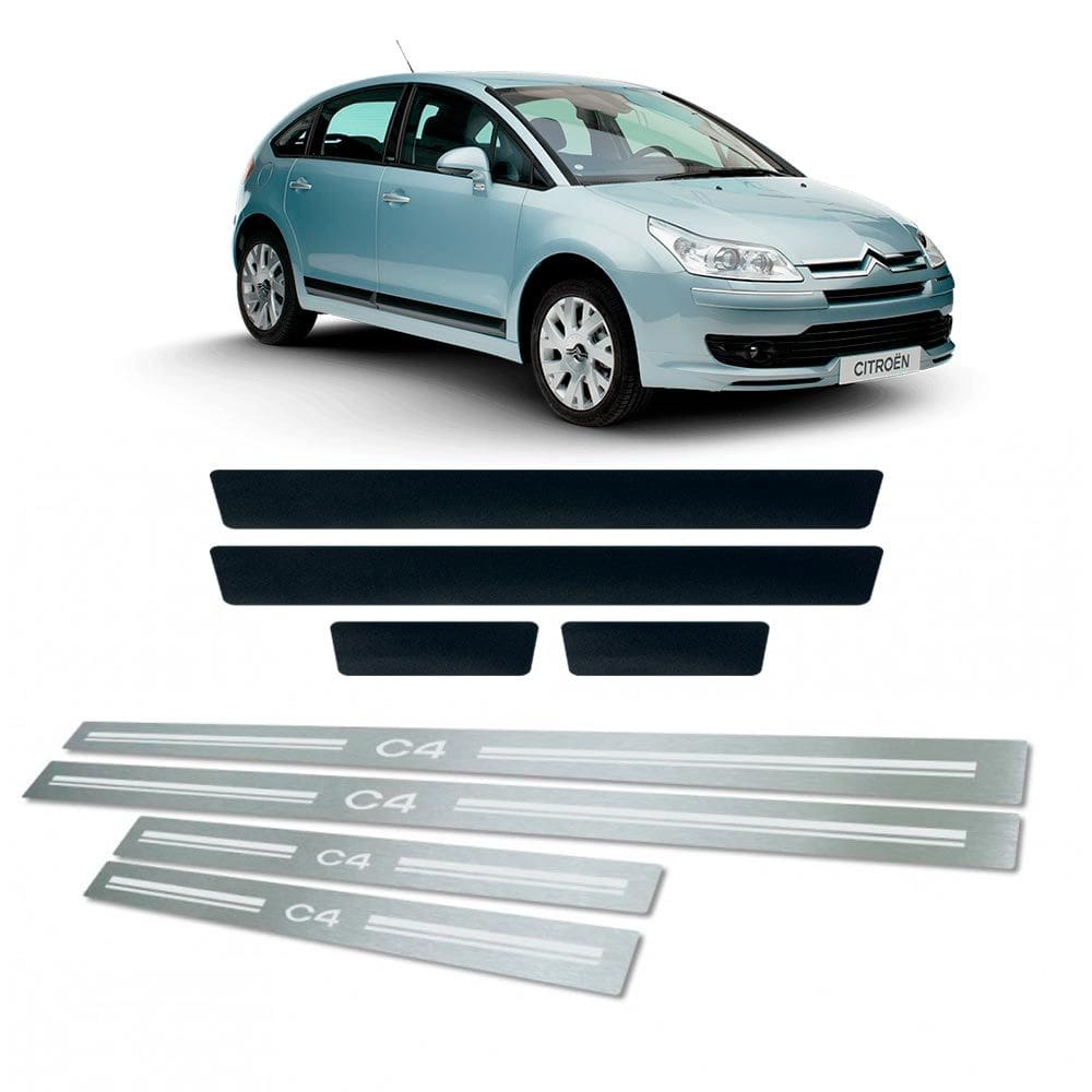 Soleira + Vinil Citroen C4 2004 Até 2014