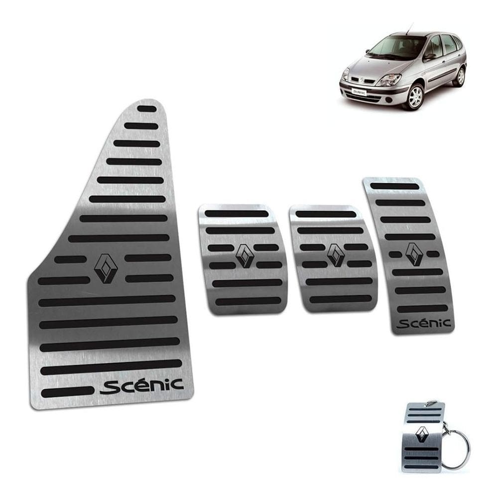 Pedaleira Manual Com Descanso Scenic 2001 A 2011 Preto