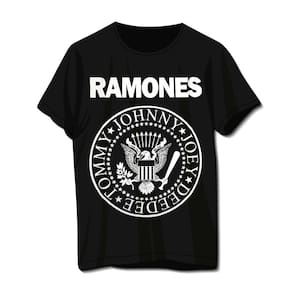 Camiseta Plus Size Ramones Preta Banda De Rock Unissex