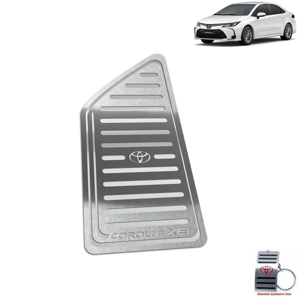 Descanso De Pé Aço Inox Toyota Corolla Xei 2020 Prata
