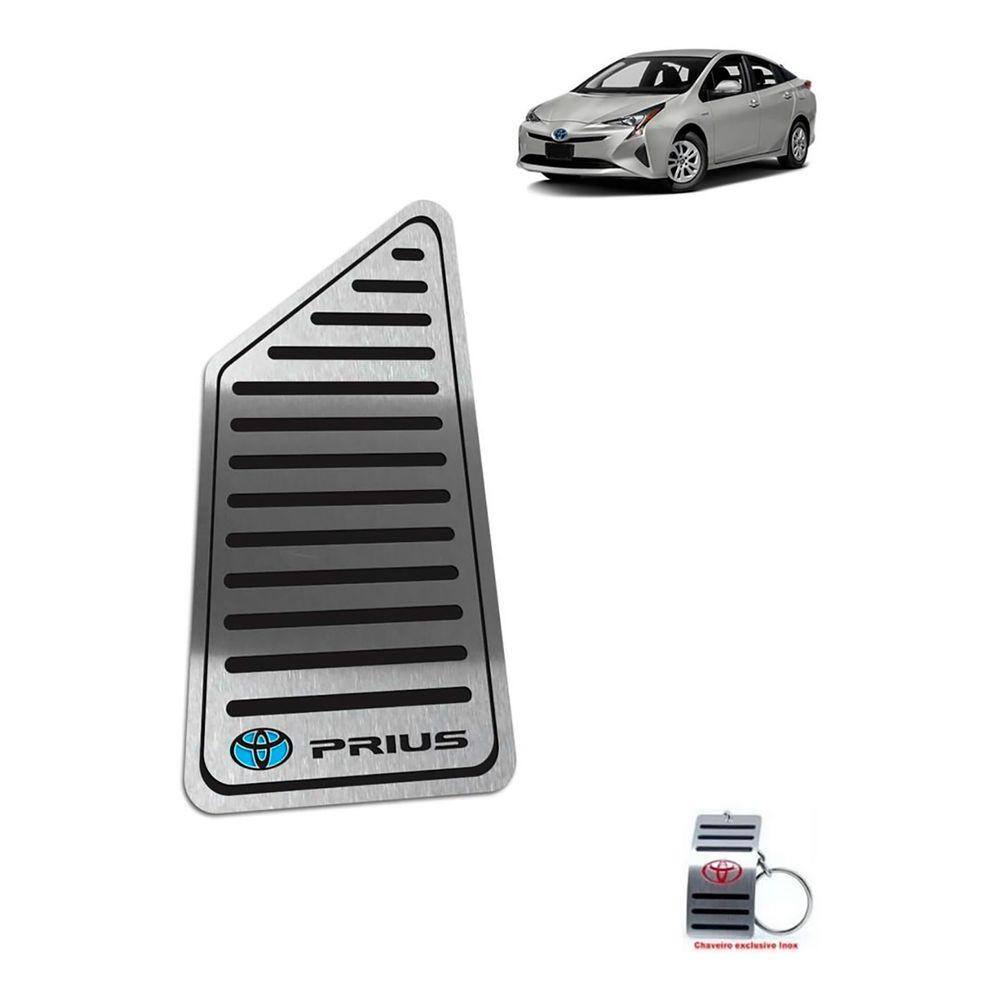 Descanso De Pé Toyota Prius 2016 A 2020 Em Inox Preto