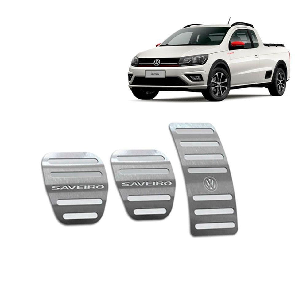 Pedaleira Volkswagen Saveiro G7 Aço Inox
