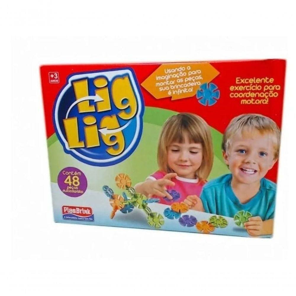 Jogo Pedagógico Lig Lig - 48 Peças - Plasbrink