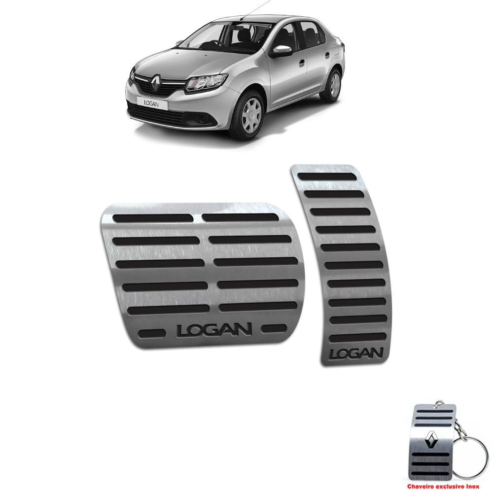 Pedaleiras Renault Logan 2014 A 2019 Preto Automático