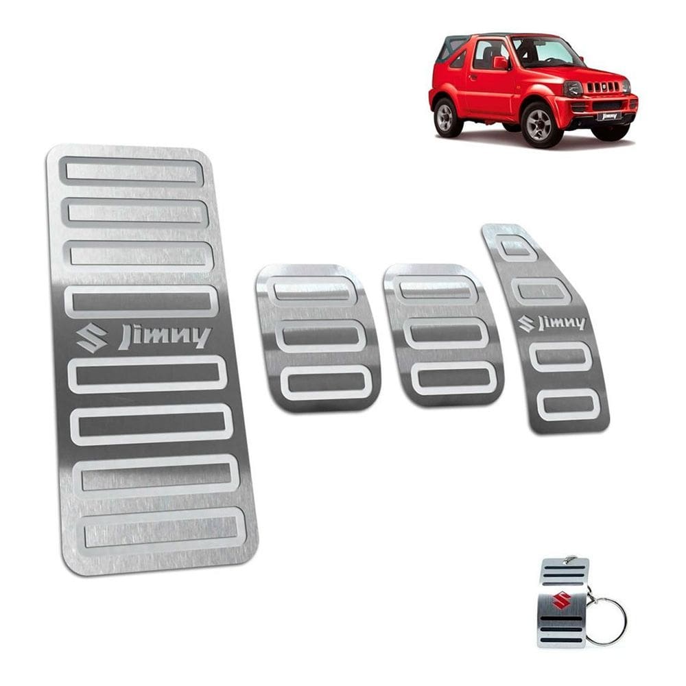 Descanso + Pedaleira Suzuki Jimny Todos Os Modelos Prata