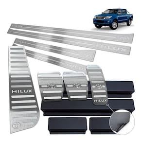 Soleira Pedaleira Manual Descanso Hilux 2006 A 2012 Prata BR