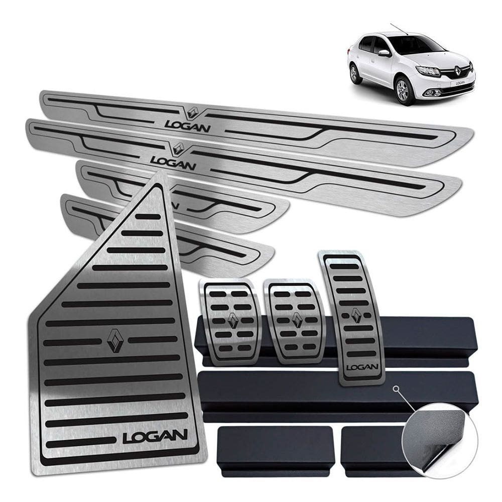Descanso Pedaleira Soleira Logan 2020 Preto BR Manual