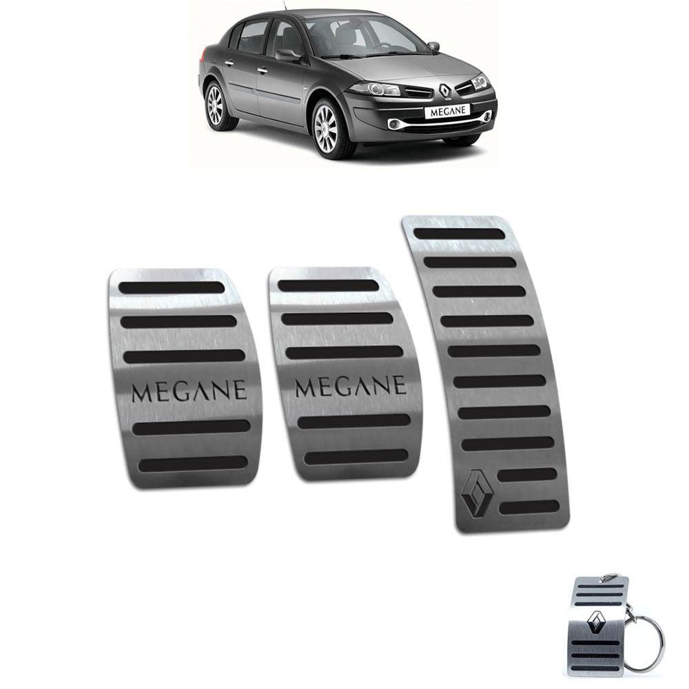 Pedaleiras Renault Megane 2006 A 2011 Manual Preto