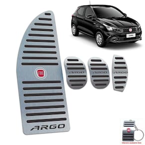 Pedaleiras Com Descanso Fiat Argo Manual Preto