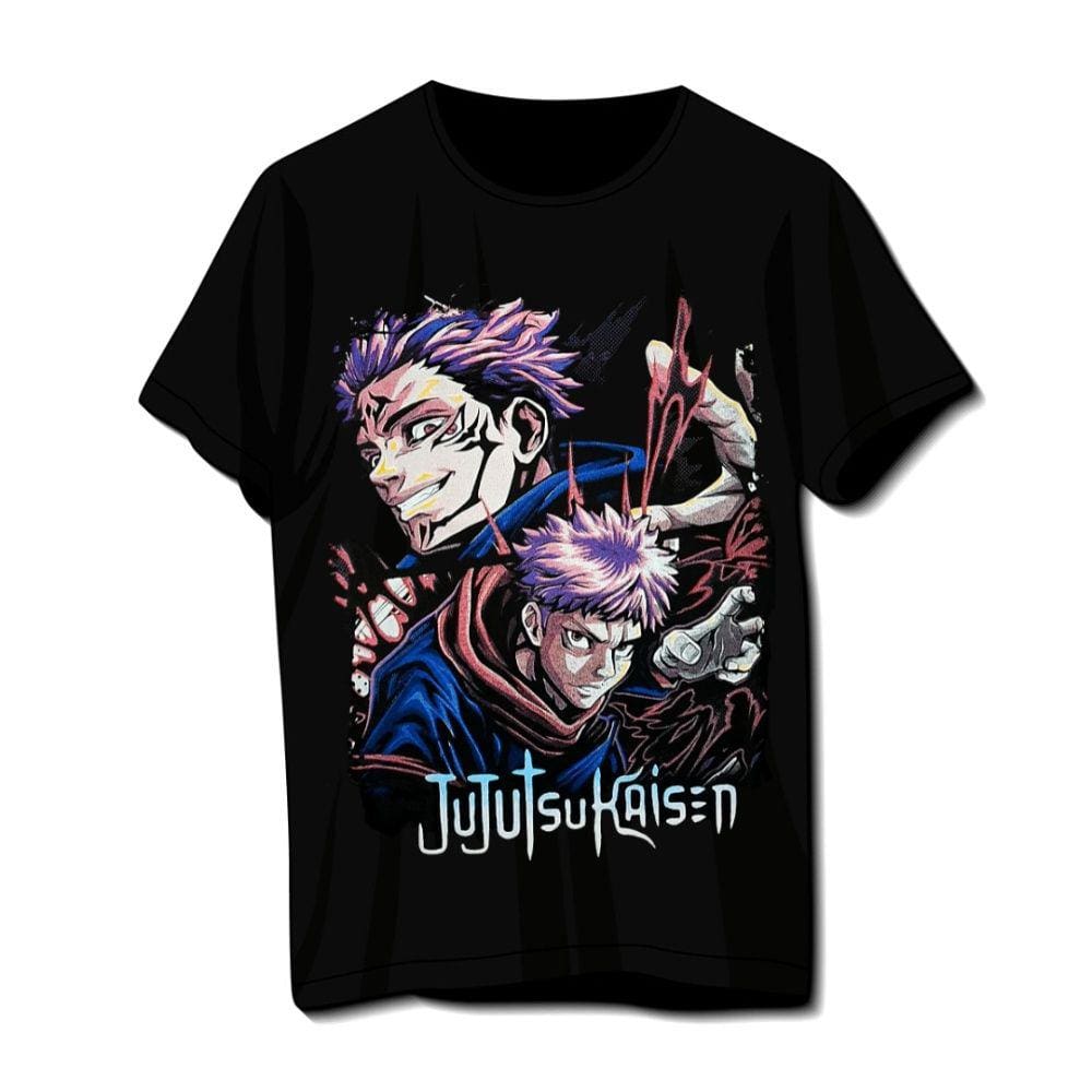 Camiseta Plus Size Jujutsu Kaisen Preta Unissex Satoru Gojo