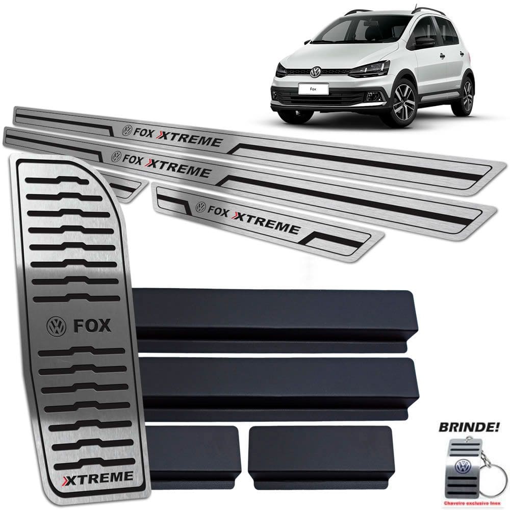 Descanso + Soleira Preto Baixo Relevo Fox Xtreme 2018 A 2020