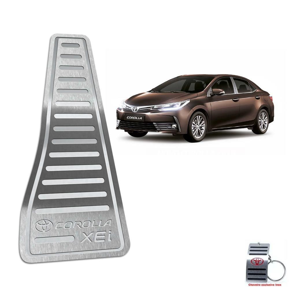 Descanso De Pé Aço Inox Toyota Corolla Xei 2014/2019 Prata