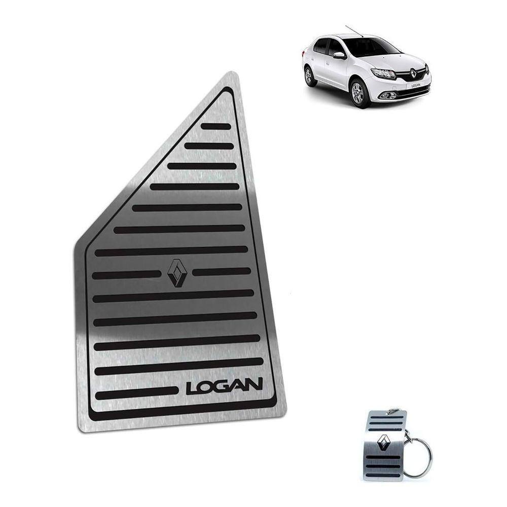 Descanso de Pé Renault Em Aço Inox Logan 2020 Preto