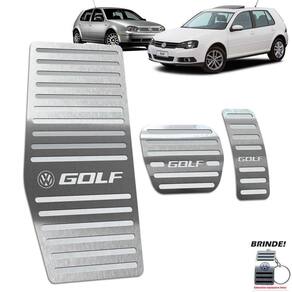 Descanso de Pé + Pedaleira Automático Prata Golf 1999 A 2013