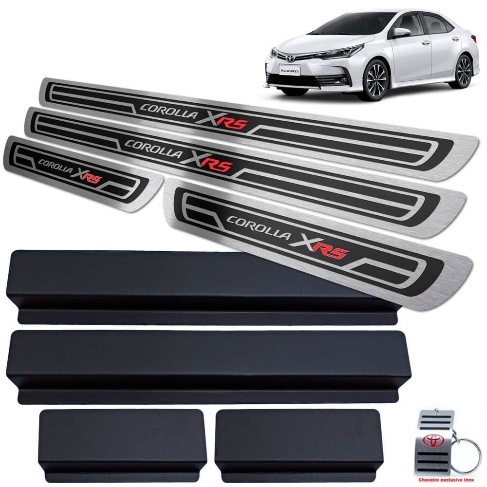 Soleiras Toyota Corolla Xrs 2014 A 2019 Preto Alto Relevo