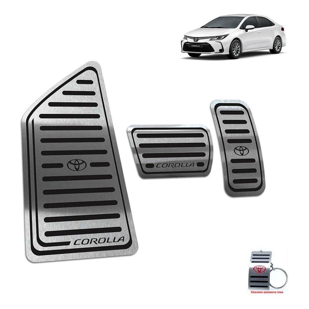 Pedaleira Com Descanso Toyota Corolla 2020 Automático Preto