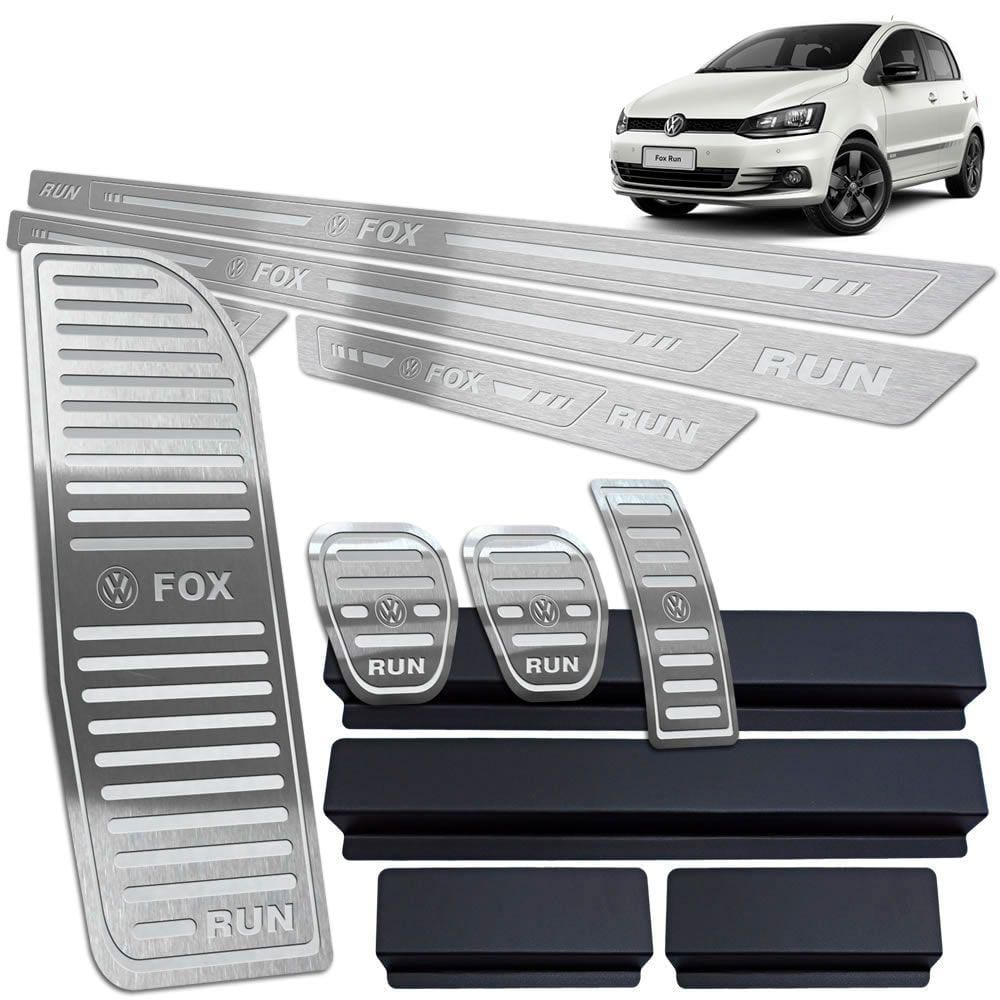 Soleira Pedaleira Manual Descanso Fox Run 2016 a 17 Prata BR