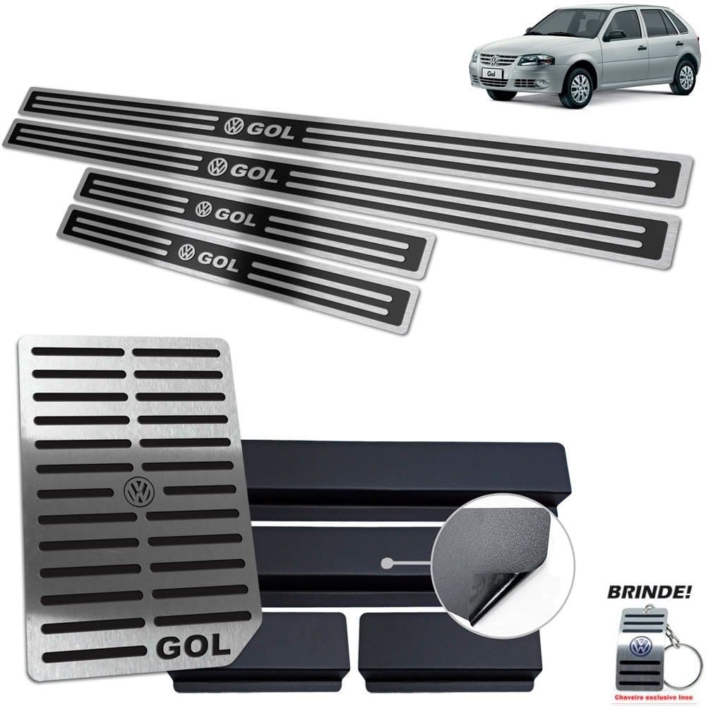 Descanso + Soleiras Preto Alto Relevo Gol G4 2005 a 2014