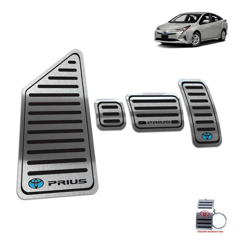 Pedaleiras Com Descanso De Pé Toyota Prius 2016 A 2020 Preto