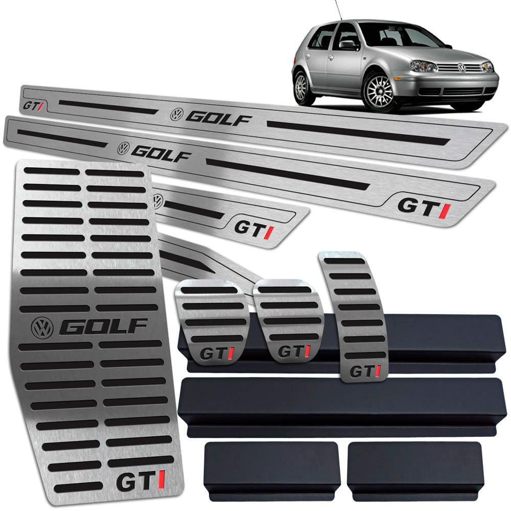 Descanso + Soleira + Pedaleira Preto BR Golf Gti 1999 A 2013