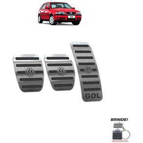Pedaleira Manual Volkswagen Gol G3 1999 a 2005 Preto