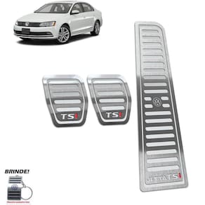 Pedaleira Manual Volkswagen Jetta Tsi Aço Inox Prata I