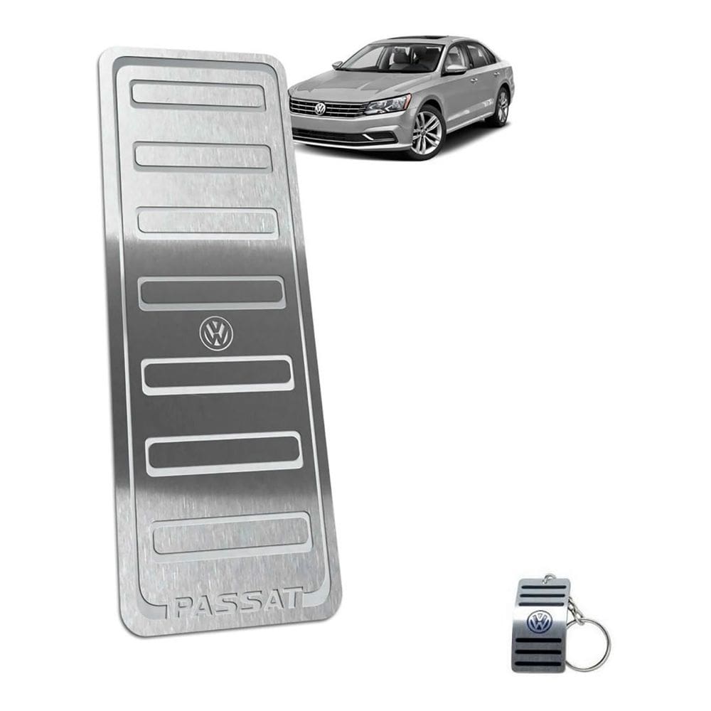 Descanso de Pé Aço Inox Passat Highline 2017 A 2019 Prata