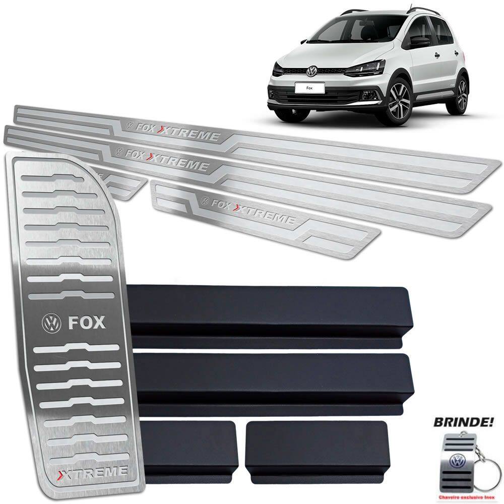 Descanso + Soleira Prata Alto Relevo Fox Xtreme 2018 A 2020