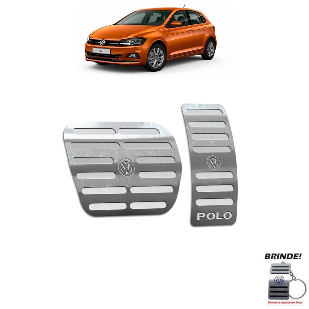 Pedaleira Automático Volkswagen Polo 2019 2020 Prata