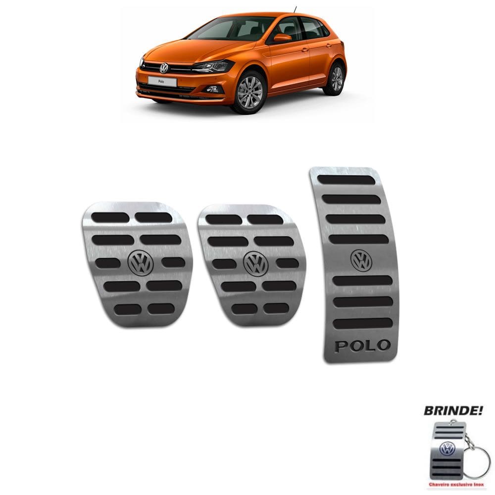 Pedaleira Manual Volkswagen Polo 2019 2020 Preto