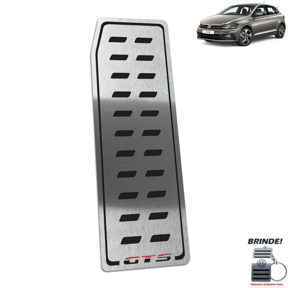 Descanso de Pé Gravação em Preto Polo GTS Aço inox