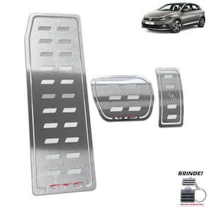 Descanso de Pé + Pedaleira Automático Polo GTS Em Inox Prata