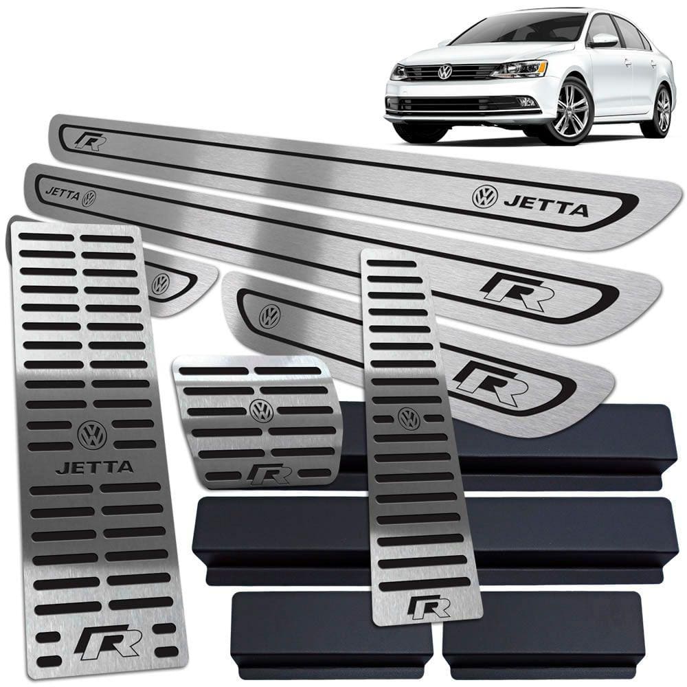 Soleira Pedaleira Descanso Jetta R-line 11/18 Auto Preto BR