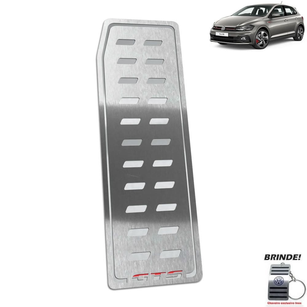 Descanso de Pé Gravação em Prata Polo GTS Aço inox