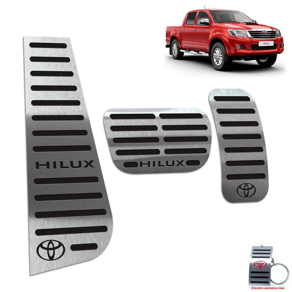 Pedaleira E Descanso De Pé Hilux 2012 A 2015 Preto