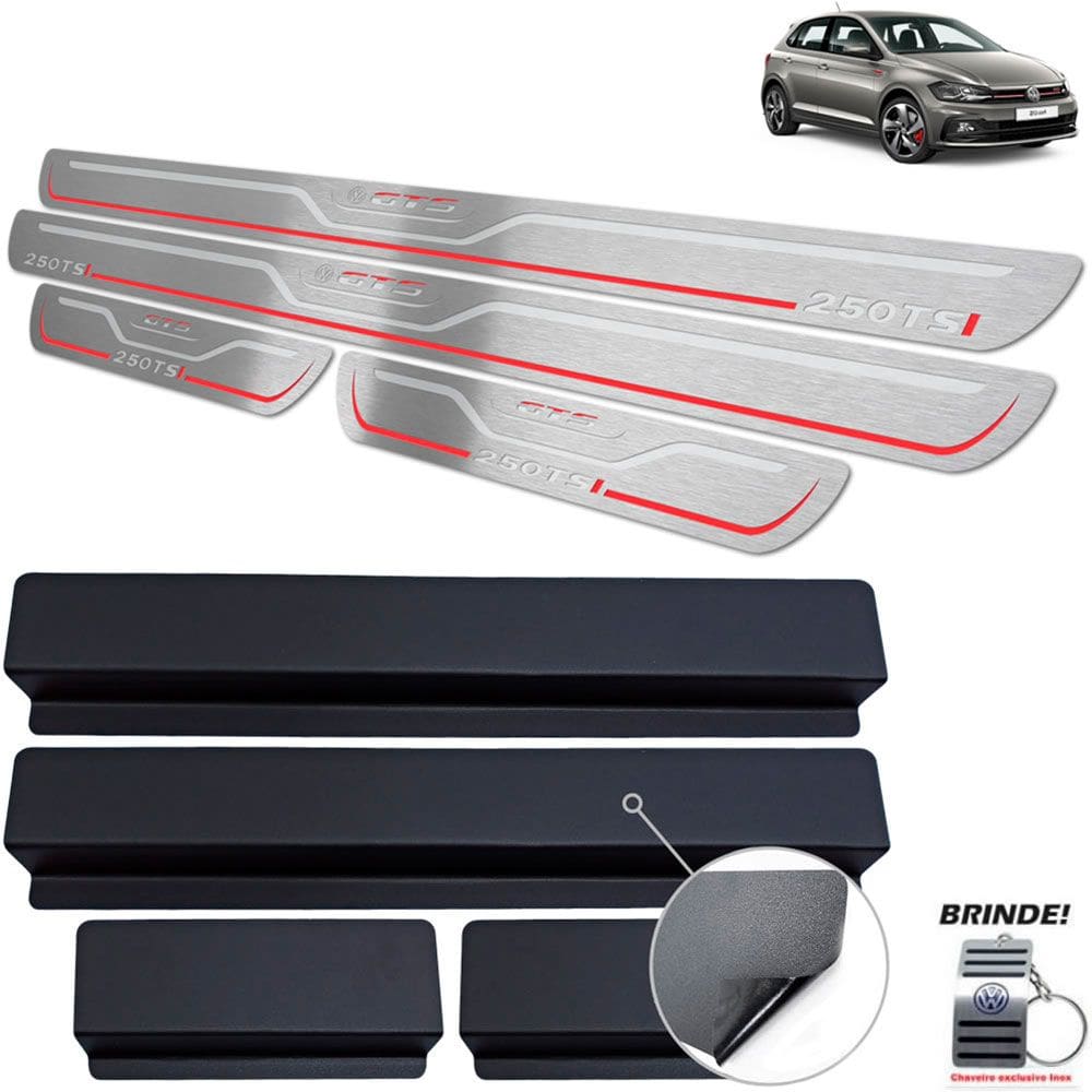 Soleiras Gravação em Prata Baixo Relevo Polo GTS 250 TSI