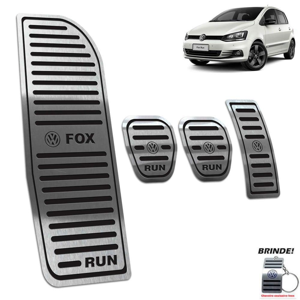 Descanso + Pedaleira Manual Fox Run 2016 a 2017 Preto